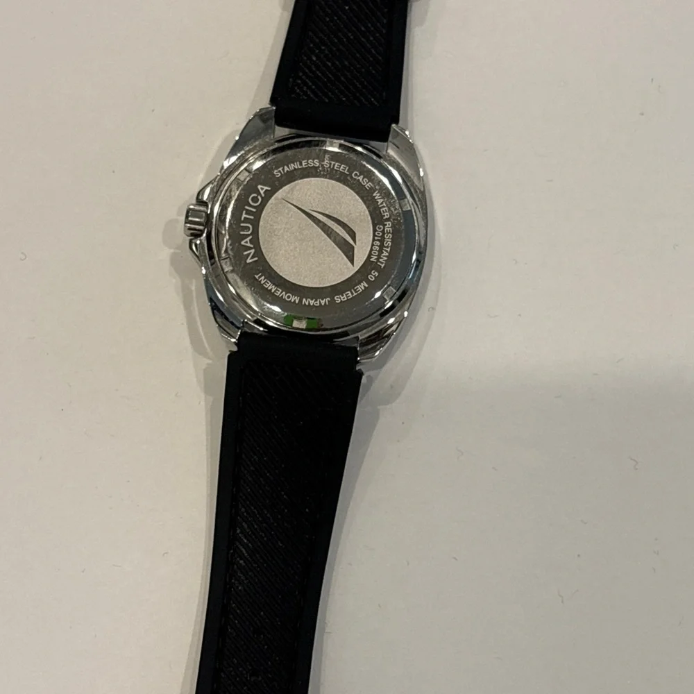 Nautica sports Black and Silver Watch